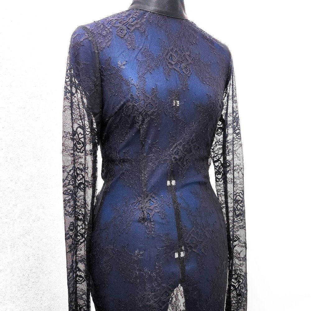 black lace bodycon dress size M